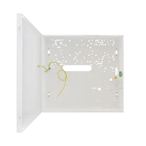Üres Pulsar központdoboz, 326x308x99mm, IP20, fém, Paradox rendszerekhez, univerzális, előre fúrt lyukakkal, fehér