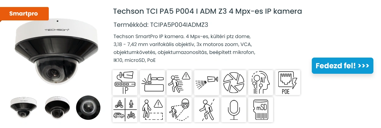 Fedezd fel a Techson PA5 P004 kamerát!