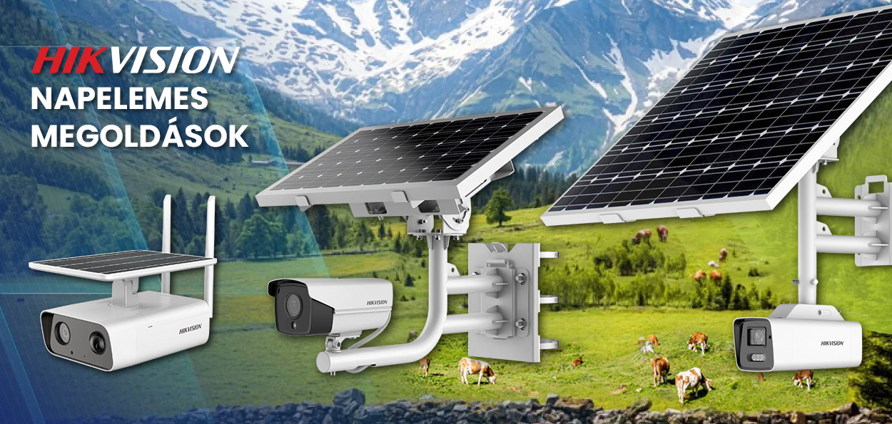 Újgenerációs napelemes Hikvision megoldások