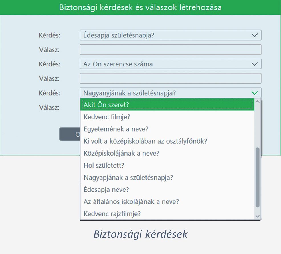 Biztons&aacute;gi k&eacute;rd&eacute;sek